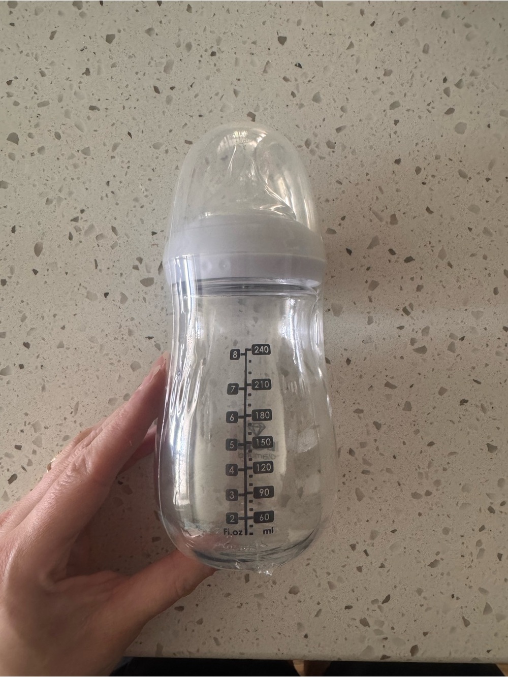 SIX Joovy Boob Diamond GLASS 8oz Baby Bottles - Picture 2 of 4